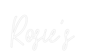 Custom Neon Text - Rosie's