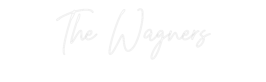 Custom Neon Text - The Wagners
