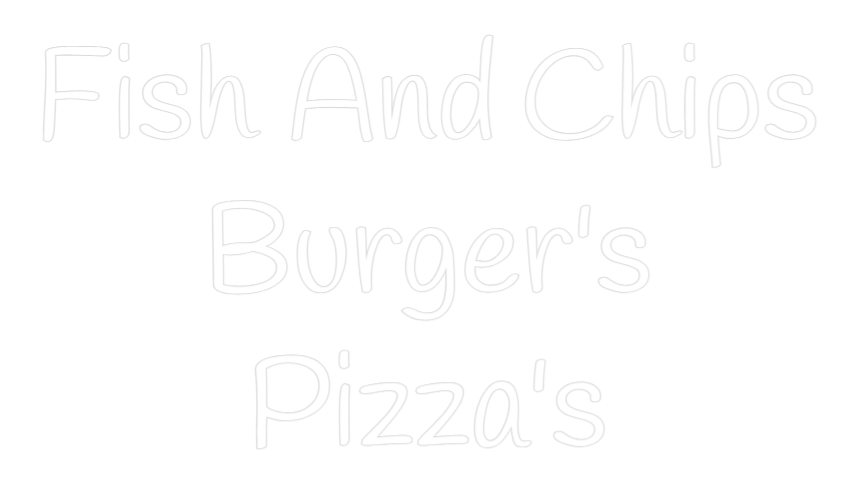 Custom Neon Text - Fish And Chip...