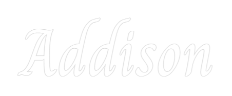 Custom Neon Text - Addison