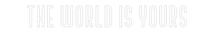 Custom Neon Text - The world is ...