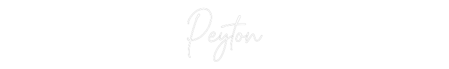 Custom Neon Text - Peyton