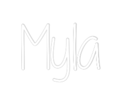 Custom Neon Text - Myla
