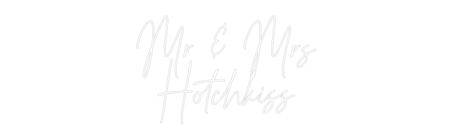 Custom Neon Text - Mr & Mrs
Hot...