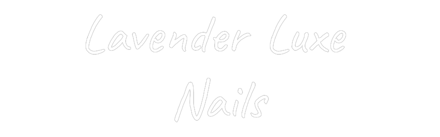 Custom Neon Text - Lavender Luxe...
