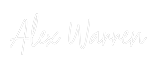 Custom Neon Text - Alex Warren
