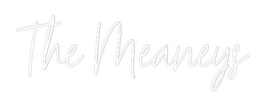 Custom Neon Text - The Meaneys