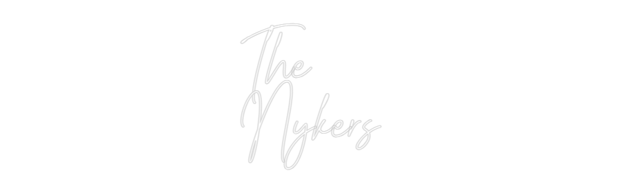 Custom Neon Text - The
Nykers
