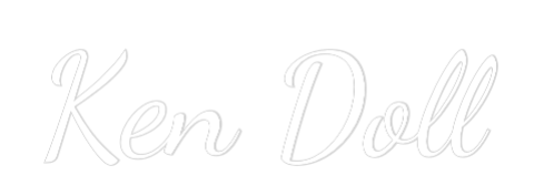 Custom Neon Text - Ken Doll