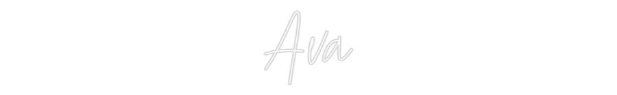 Custom Neon Text - Ava