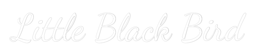 Custom Neon Text - Little Black ...