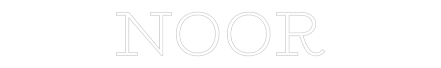 Custom Neon Text - NOOR