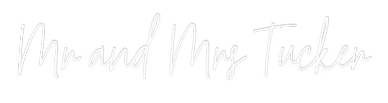 Custom Neon Text - Mr and Mrs Tu...