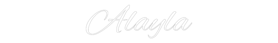 Custom Neon Text - Alayla
