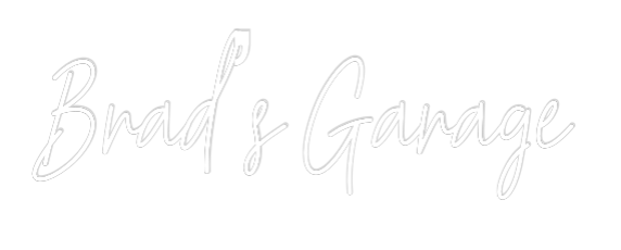Custom Neon Text - Brad’s Garage