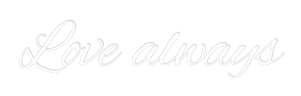 Custom Neon Text - Love always