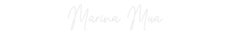 Custom Neon Text - Marina Mua