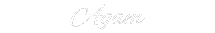 Custom Neon Text - Agam