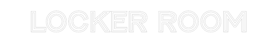 Custom Neon Text - Locker Room