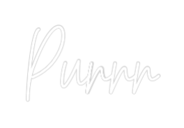 Custom Neon Text - Purrr