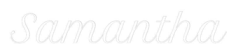 Custom Neon Text - Samantha