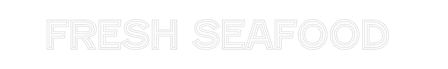 Custom Neon Text - Fresh Seafood