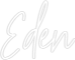 Custom Neon Text - Eden