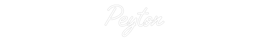 Custom Neon Text - Peyton