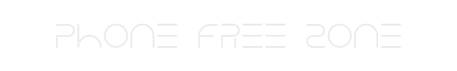 Custom Neon Text - Phone Free Zone