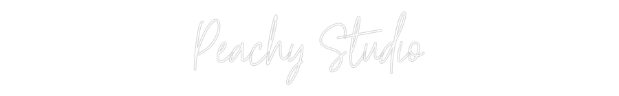 Custom Neon Text - Peachy Studio