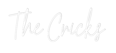 Custom Neon Text - The Cricks