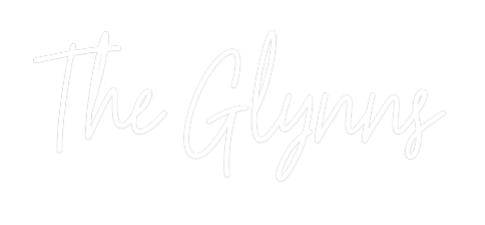 Custom Neon Text - The Glynns