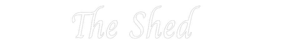 Custom Neon Text - The Shed