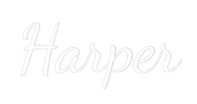 Custom Neon Text - Harper