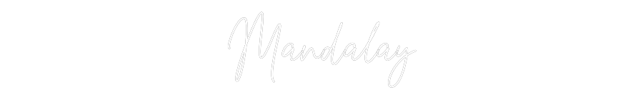 Custom Neon Text - Mandalay
