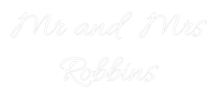 Custom Neon Text - Mr and Mrs
R...