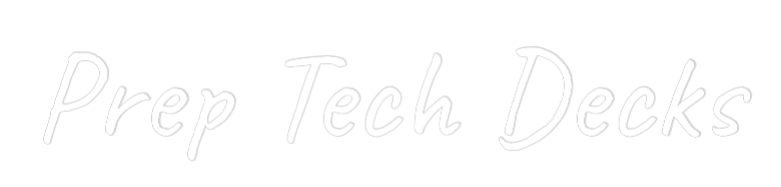 Custom Neon Text - Prep Tech Decks