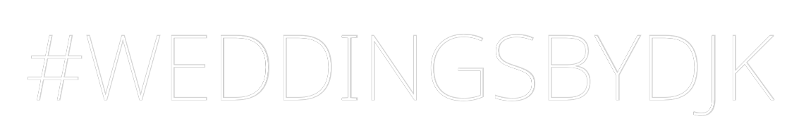 Custom Neon Text - #WEDDINGSBYDJK