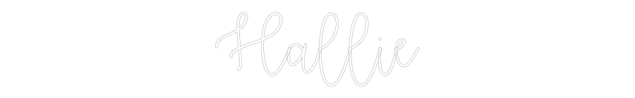 Custom Neon Text - Hallie