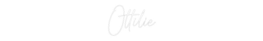 Custom Neon Text - Ottilie