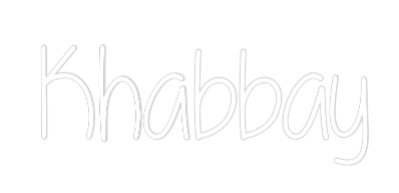 Custom Neon Text - Khabbay