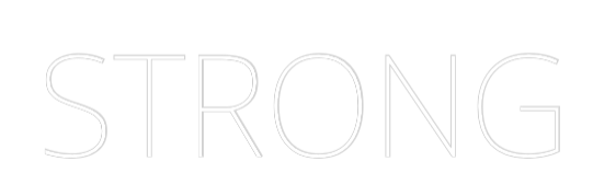 Custom Neon Text - STRONG