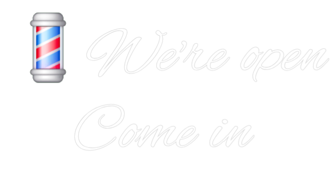 Custom Neon Text - đWe're open
...