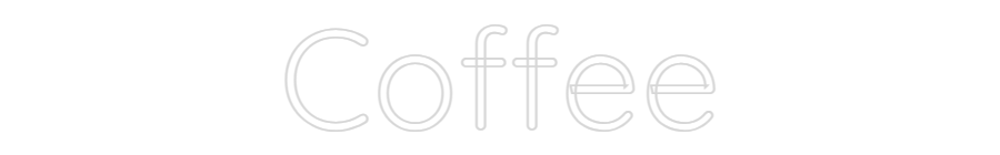 Custom Neon Text - Coffee