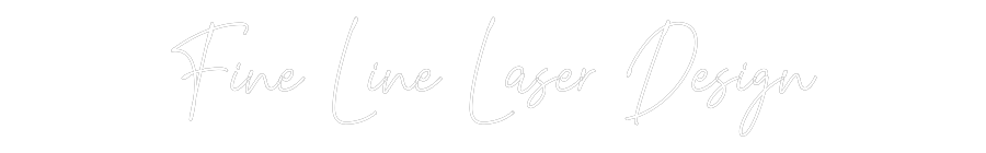 Custom Neon Text - Fine Line Las...