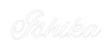 Custom Neon Text - Ishika