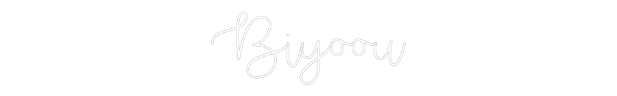 Custom Neon Text - Biyoou