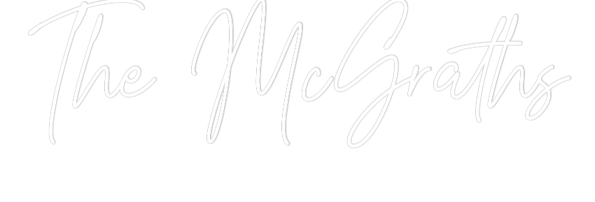 Custom Neon Text - The McGraths