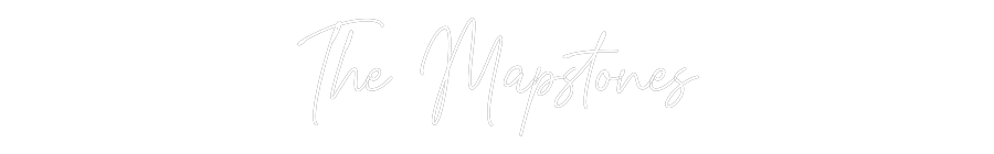 Custom Neon Text - The Mapstones
