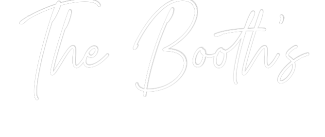 Custom Neon Text - The Booth’s